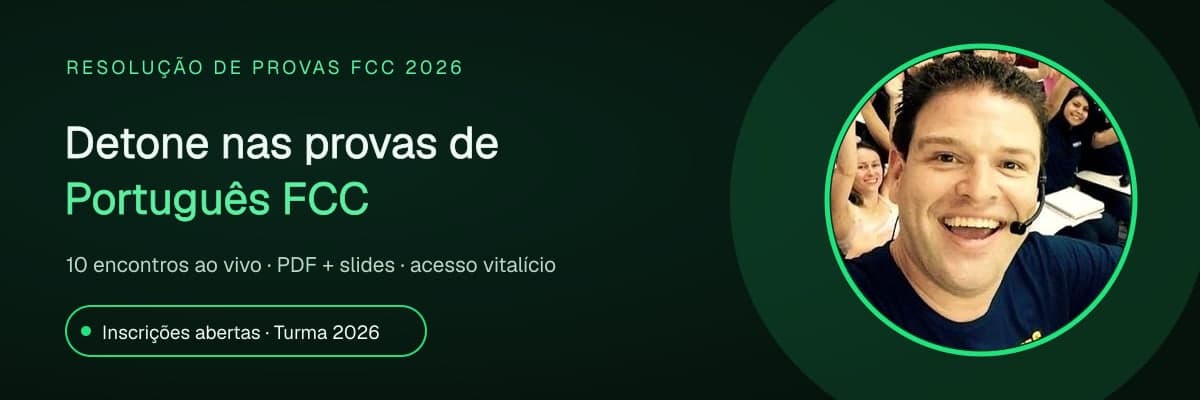 Português FCC 2026 com Professor Felipe Oberg